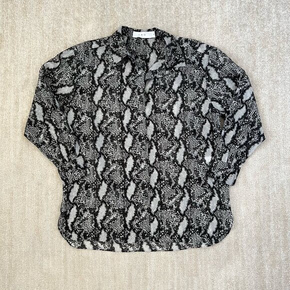 IRO Aloune Sheer Button Up Blouse Top 36 / 4 - Picture 1 of 9